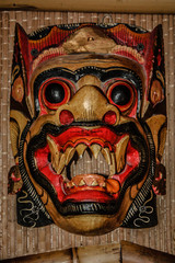 Obraz premium wooden tribal mask