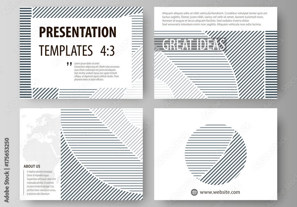 Poster business templates for presentation slides. easy editable abstract vector layouts in flat design. mi