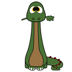 Obraz premium Isolated cute dinosaur