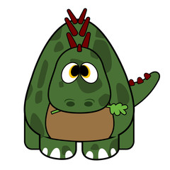 Isolated cute dinosaur