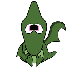 Isolated cute dinosaur