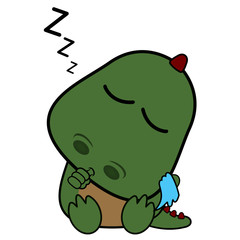 Isolated cute dinosaur