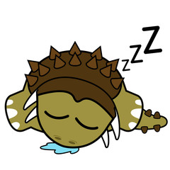 Isolated cute dinosaur