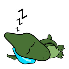 Isolated cute dinosaur