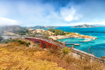 Golden Gate Bridge in Sausalito side