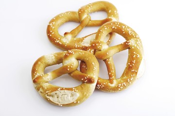 Three pretzels