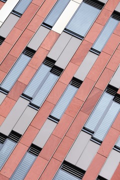 Modern architecture details in Hamburg harbour district