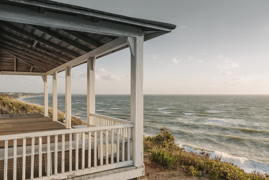 Cape Cod Porch in Winter Light
