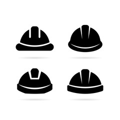 Worker safety hard hat icon