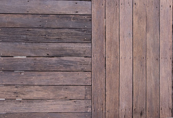 Outdoor wooden floor.