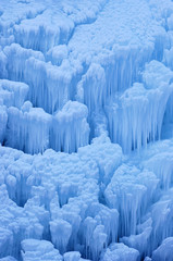Obraz premium Frozen cascade, Schaechental, Uri, Switzerland, Europe