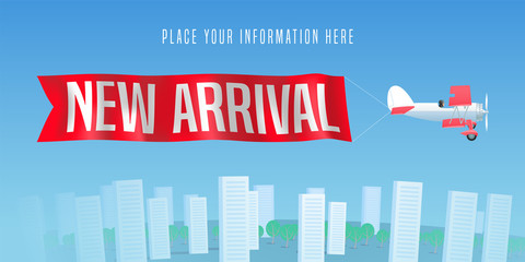 New arrival vector illustration for retail and stores