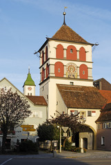 Obraz premium Wangen Baden-Wuerttemberg Germany gate of St Martin