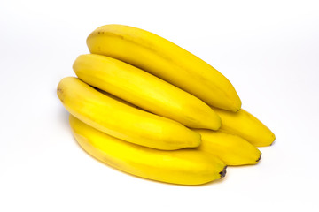 Fototapeta na wymiar Bananas on a white background. Insulation.
