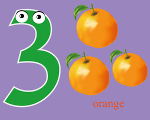 Learning colors and fruits, worksheet for preschool