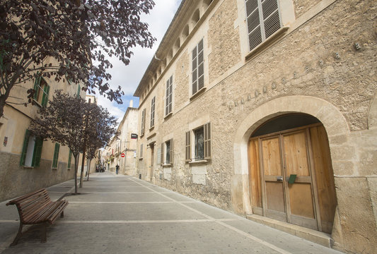 Manacor, Palma de Mallorca / Spain - October 06, 2017. Manacor maintains more than twenty streets with names of pro-Franco origin