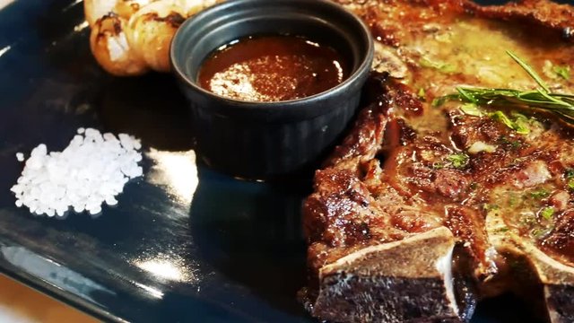 Grilled T-bone steak 