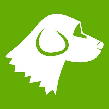 Beagle dog icon green