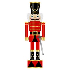 Vector illustration of a nutcracker with sword