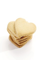 Butter cookies, hearts