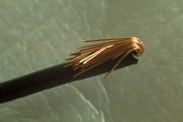 Copper electrical cable.