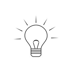 Lamp idea creativity isolated vector