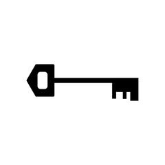 Key isolated icon vector