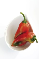 Hungarian red chili peppers