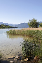 Tegernsee lake in Gmund, Upper Bavaria Germany