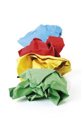 Crumpled-up paper