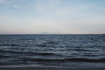 Fototapeta premium blue sea view from the beach