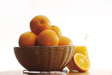 Basket of oranges