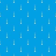 Namsan tower in Seoul pattern seamless blue
