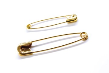 Two safety pins