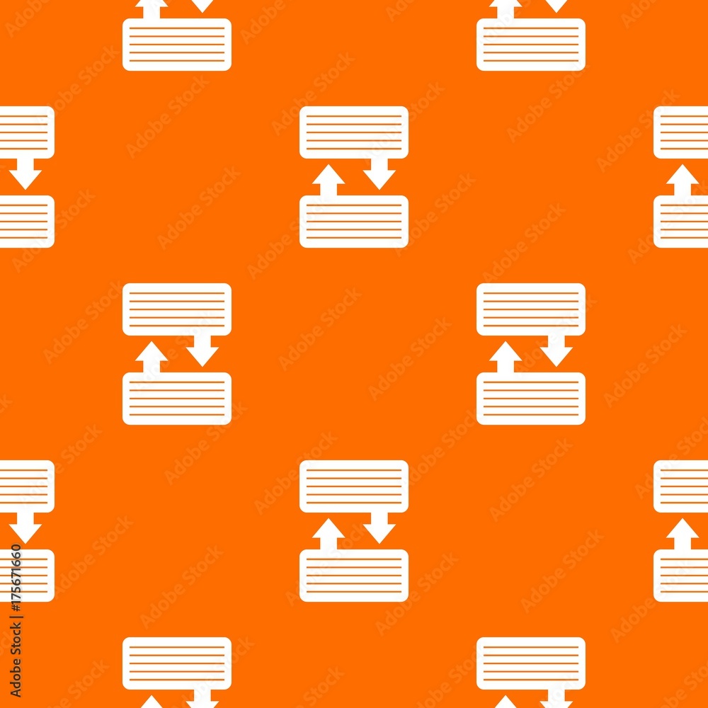 Poster infographic blocks with arrows pattern seamless