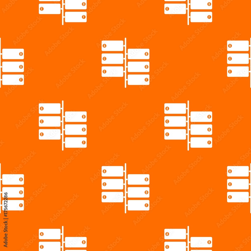 Poster infographic blocks on signpost pattern seamless