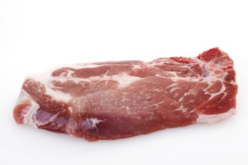 Raw pork cutlet
