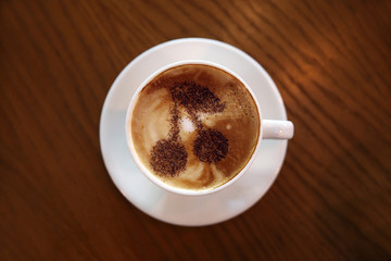 Coffee Cup with cinnamon