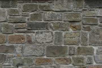 steinmauer mit großflächigen steinen