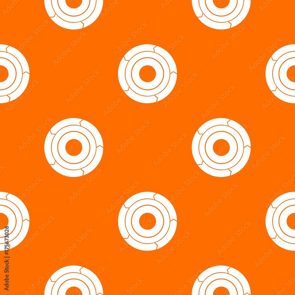 Poster chart pie with arrows pattern seamless