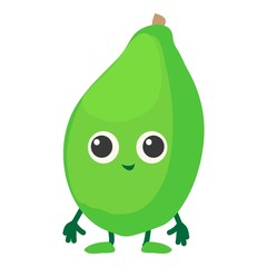 Pear icon, cartoon style