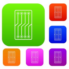 Circuit board set color collection