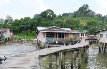 The world's largest water settlemant 「Kampung Ayer」in Brunei ブルネイ　カンポンアイール