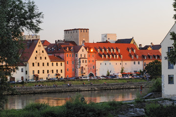 Regensburg, Danube, Upper Palatinate, Bavaria, Germany, Europe