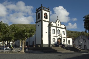 Fototapeta na wymiar Church of Mosteiros, San Miguel, Acores, Portugal, Europe