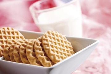 Cookies and a glass of milk