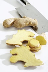 Sliced ginger (Zingiberaceae)