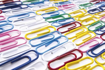 Colourful paper clips