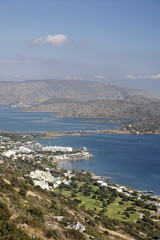 Elounda, Spinalonga Peninsula, Spinalonga Bay, Eastern Crete, Greece, Europe