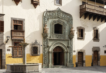 Fototapeta na wymiar Columbus house in Vegueta, Las Palmas de Gran Canaria, Spain, Europe